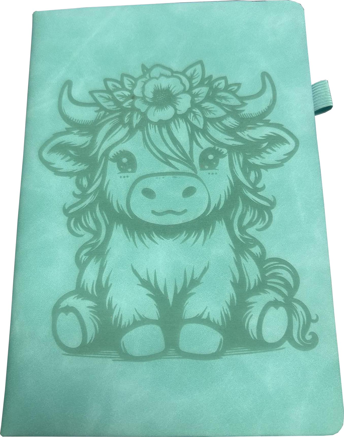 Highland Cow Leather Journal