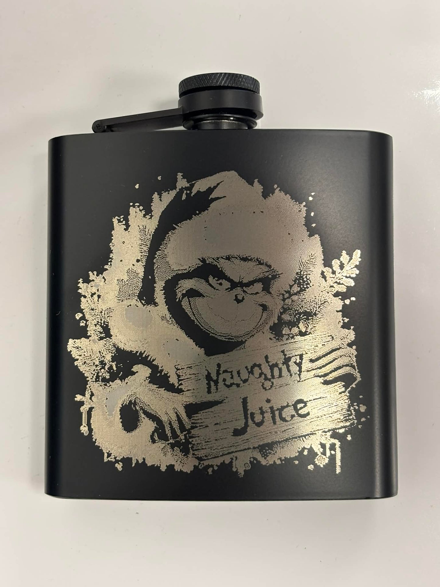 6oz Flask Laser Engraved