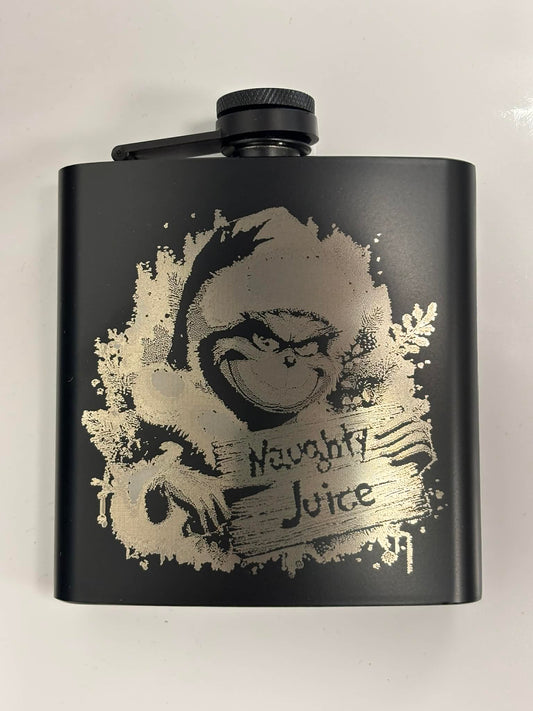 6oz Flask Laser Engraved